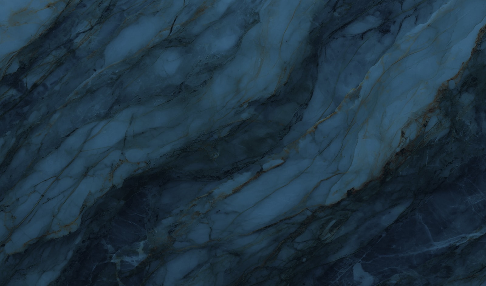 Blue marble texture with golden veins.