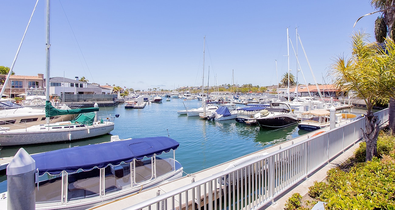 Marina filled with various boats and yachts.